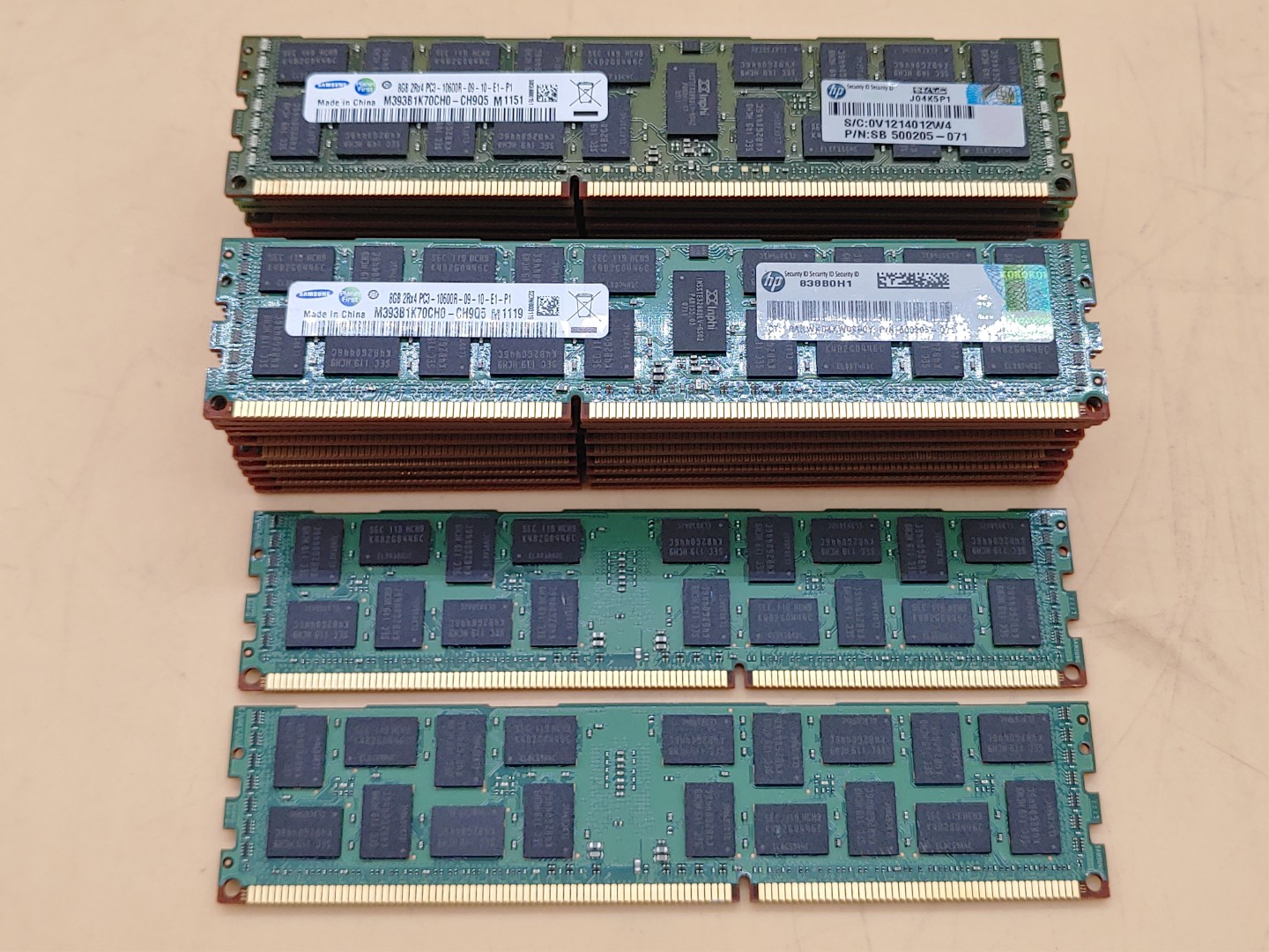 Samsung 8GB 2Rx4 PC3-10600R DDR3 M393B1K70CH0-CH9Q5 ECC Server Ram - LOT of (22) - Image 4