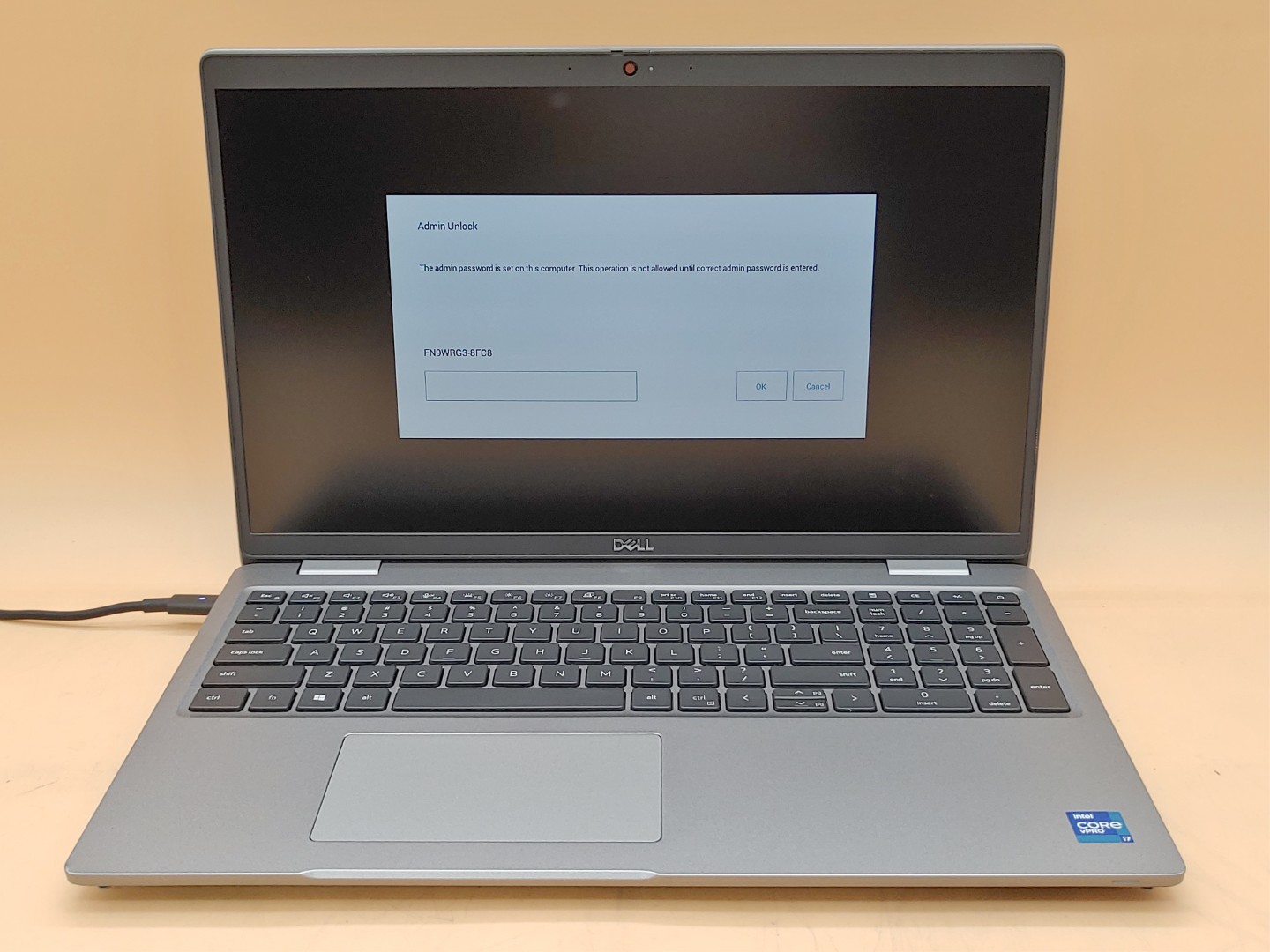 Dell Precision 3560 15.6" i7-1185G7 T500 *NO BATT/RAM/SSD/AC* *BIOS LOCKED*