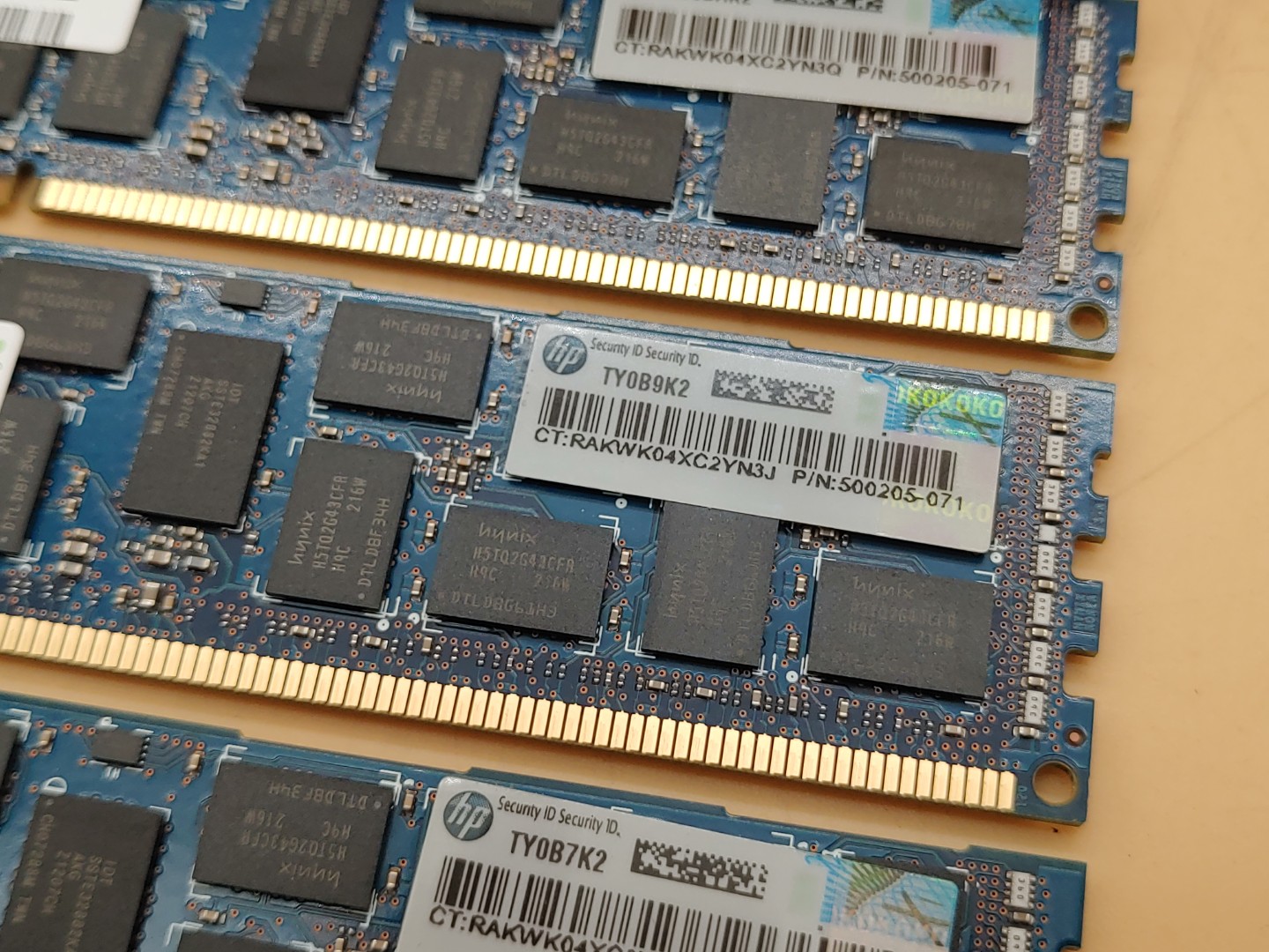 SK Hynix 8GB 2Rx4 PC3-10600R DDR3 HMT31GR7CFR4C-H9 ECC Server Ram - LOT of (28) - Image 3