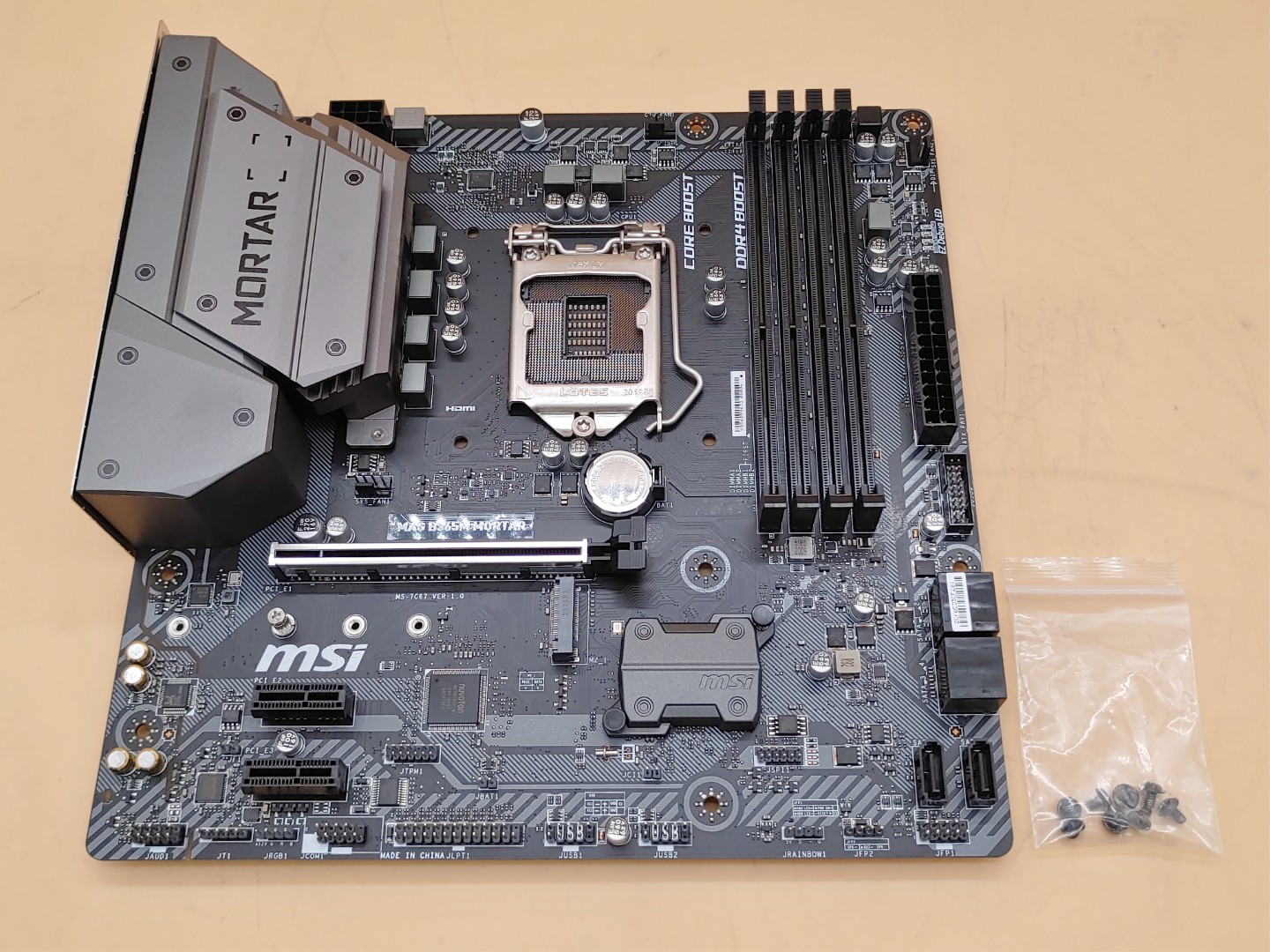 MSI MAG B365M MORTAR LGA1151 SATA 6Gb/s DDR4 Micro ATX Intel Motherboard