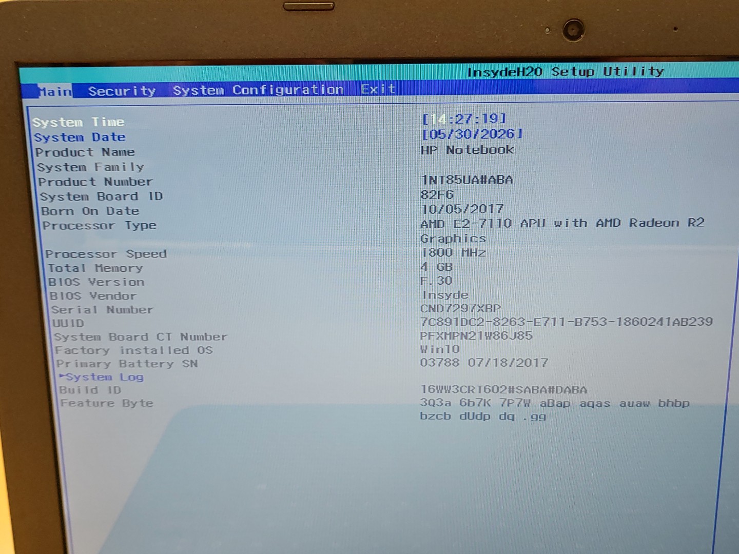 HP 15-ba015wm 15.6" AMD E2-7110 4GB 500GB HDD *NO OS/NO AC* *BAD BATTERY* - Image 8