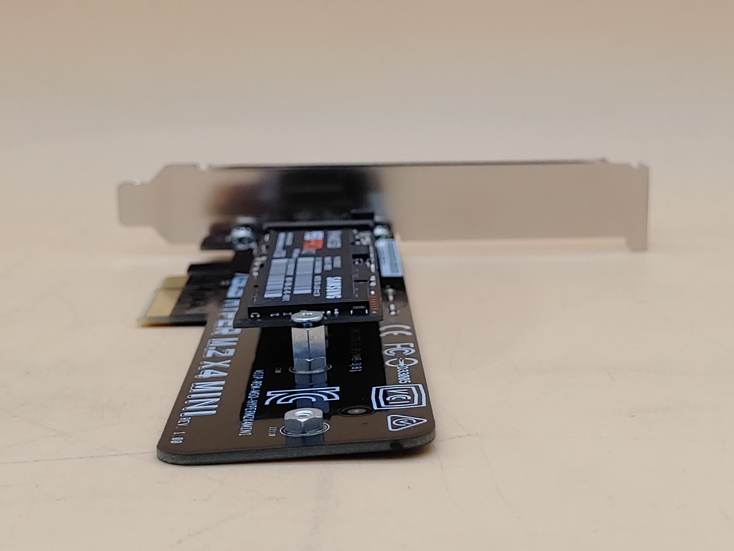 Asus Hyper M.2 X4 MINI Card PCI-E Adapter (Full Height) w/ Samsung 512GB M.2 SSD - Image 6