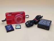 Nikon COOLPIX S6300 16.0MP 10x Zoom Digital Camera w/ 16GB SD Card + OEM Charger