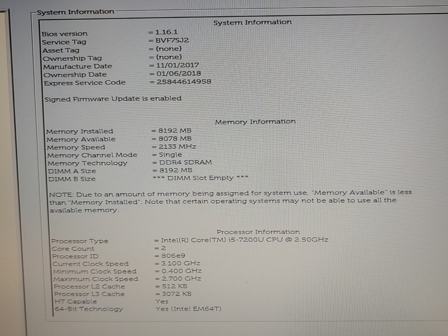 Dell Latitude 3580 15.6" Intel i5-7200U 8GB RAM **NO SSD/HDD/NO OS/NO AC** - Image 9