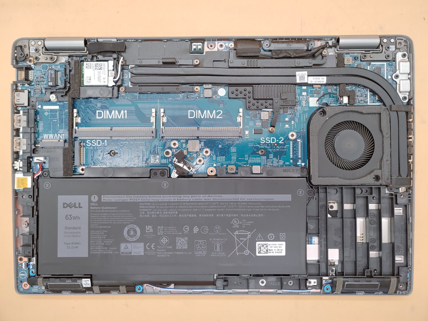 Dell Precision 3560 15.6" i7-1185G7 T500 **NO RAM/SSD/BATT/AC* *NO POWER (DOA)* - Image 7