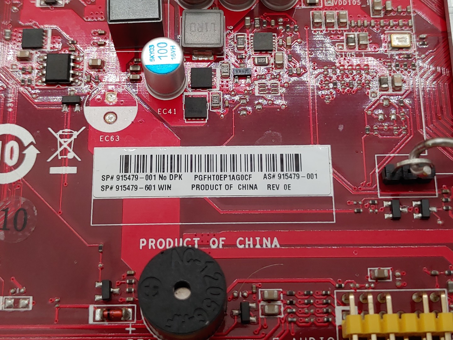 HP Omen 880-040 915479-001 AMD Socket AM4 DDR4 uATX Motherboard w/ Screws - Image 6