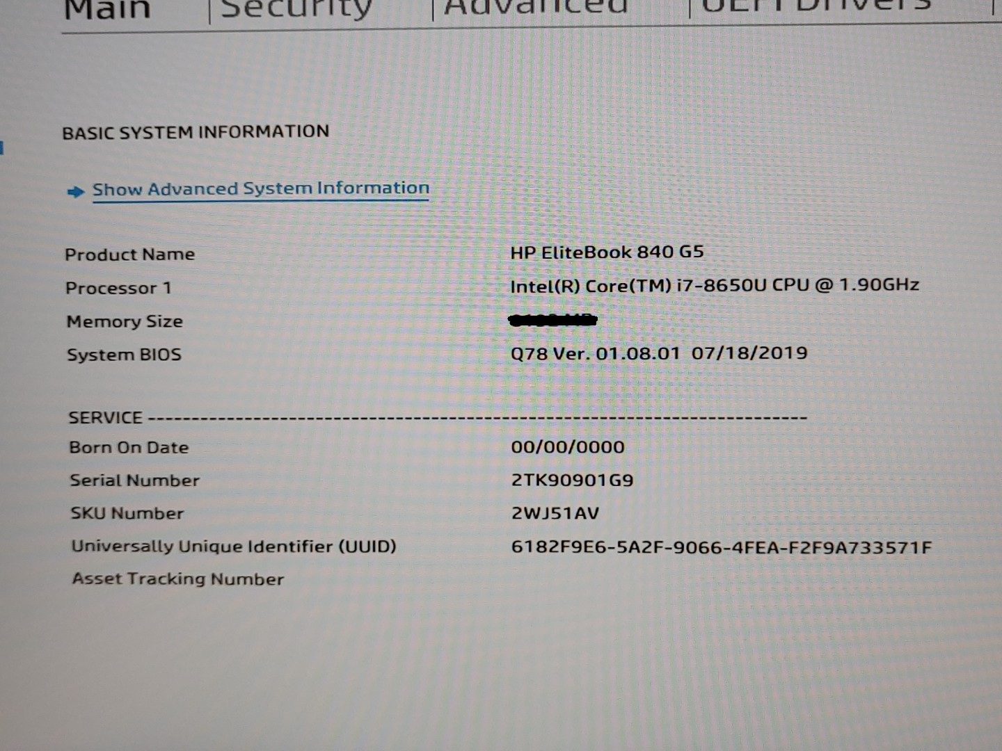 HP EliteBook 840 G5 14" Intel i7-8650U *NO SSD/ NO RAM/ NO BATT/ NO AC* - Image 9