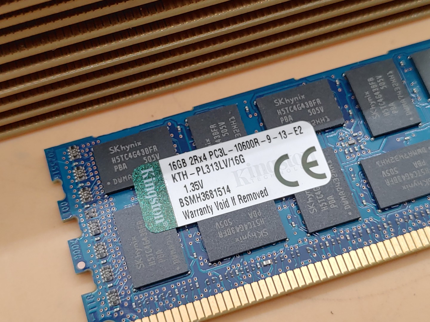 Kingston 16GB 2Rx4 PC3L-10600R DDR3 KTH-PL313LV/16G ECC Server Ram - LOT of (36) - Image 2
