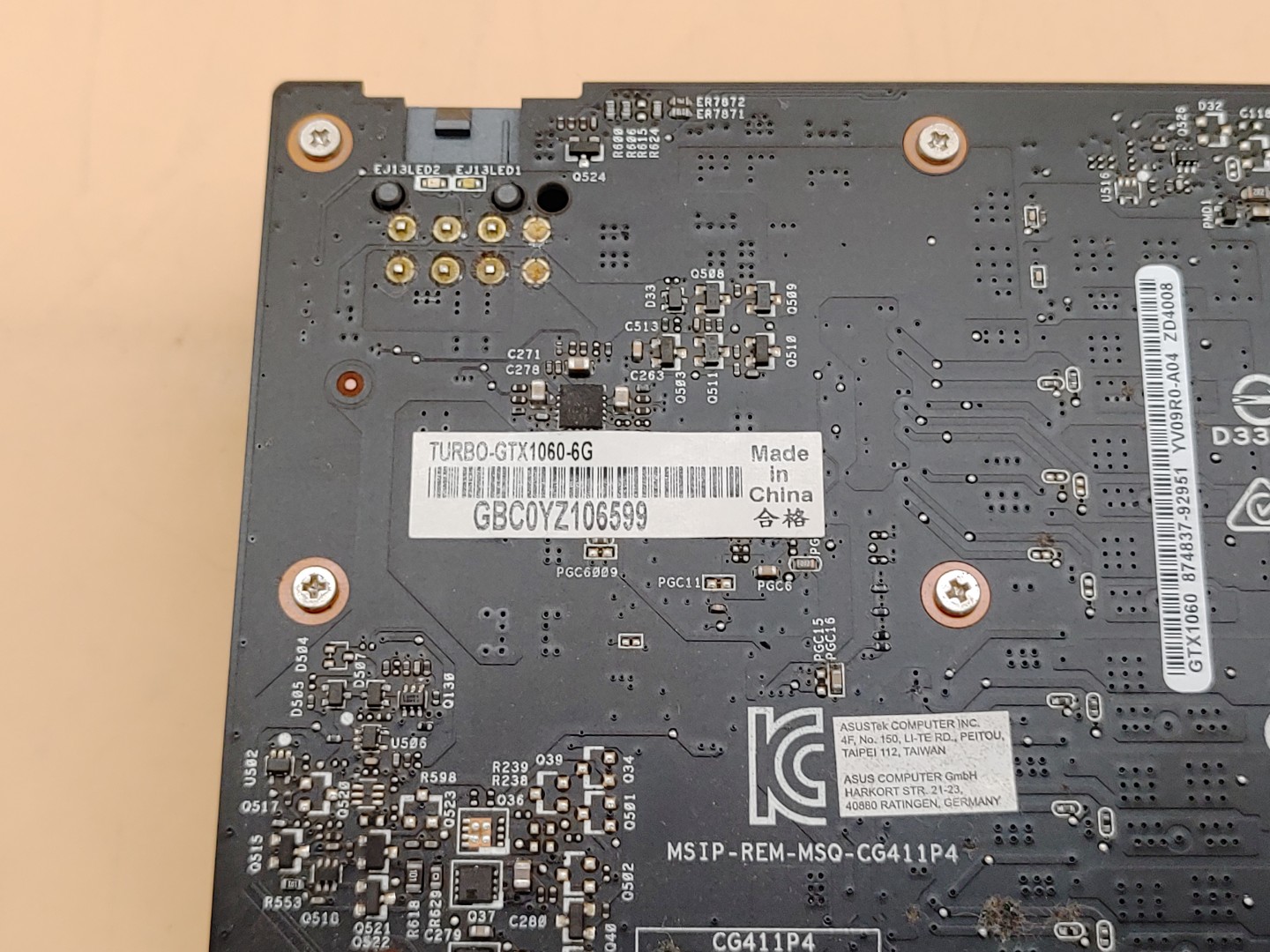 Asus NVIDIA GeForce Turbo GTX 1060 6GB GDDR5 (TURBO-GTX1060-6G) Graphics Card - Image 9