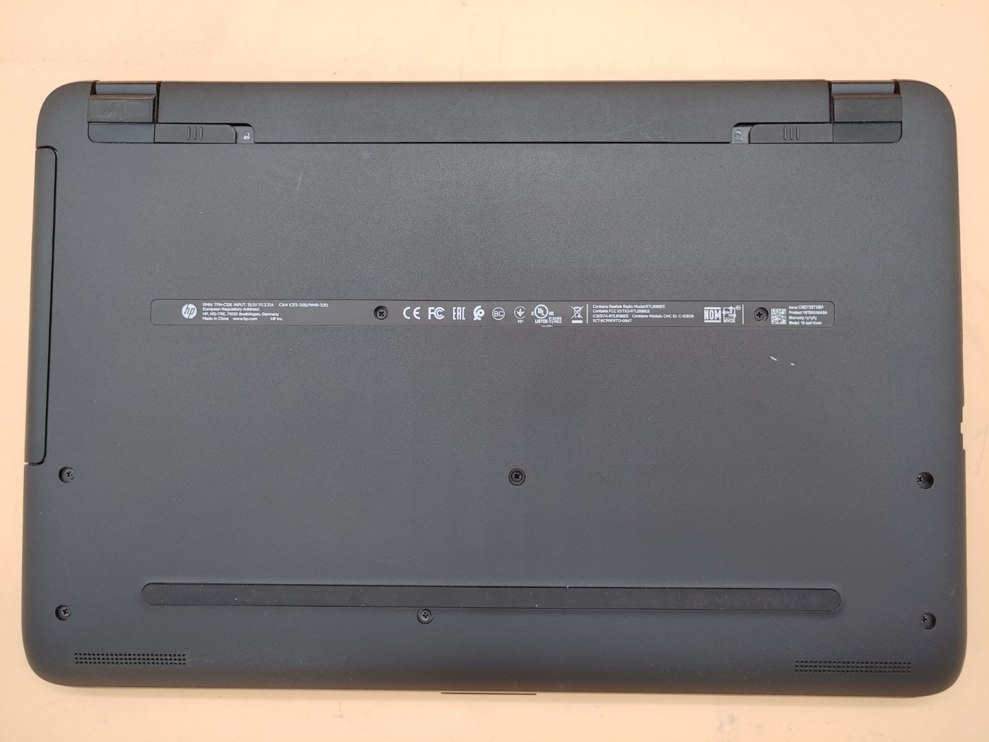 HP 15-ba015wm 15.6" AMD E2-7110 4GB 500GB HDD *NO OS/NO AC* *BAD BATTERY* - Image 6
