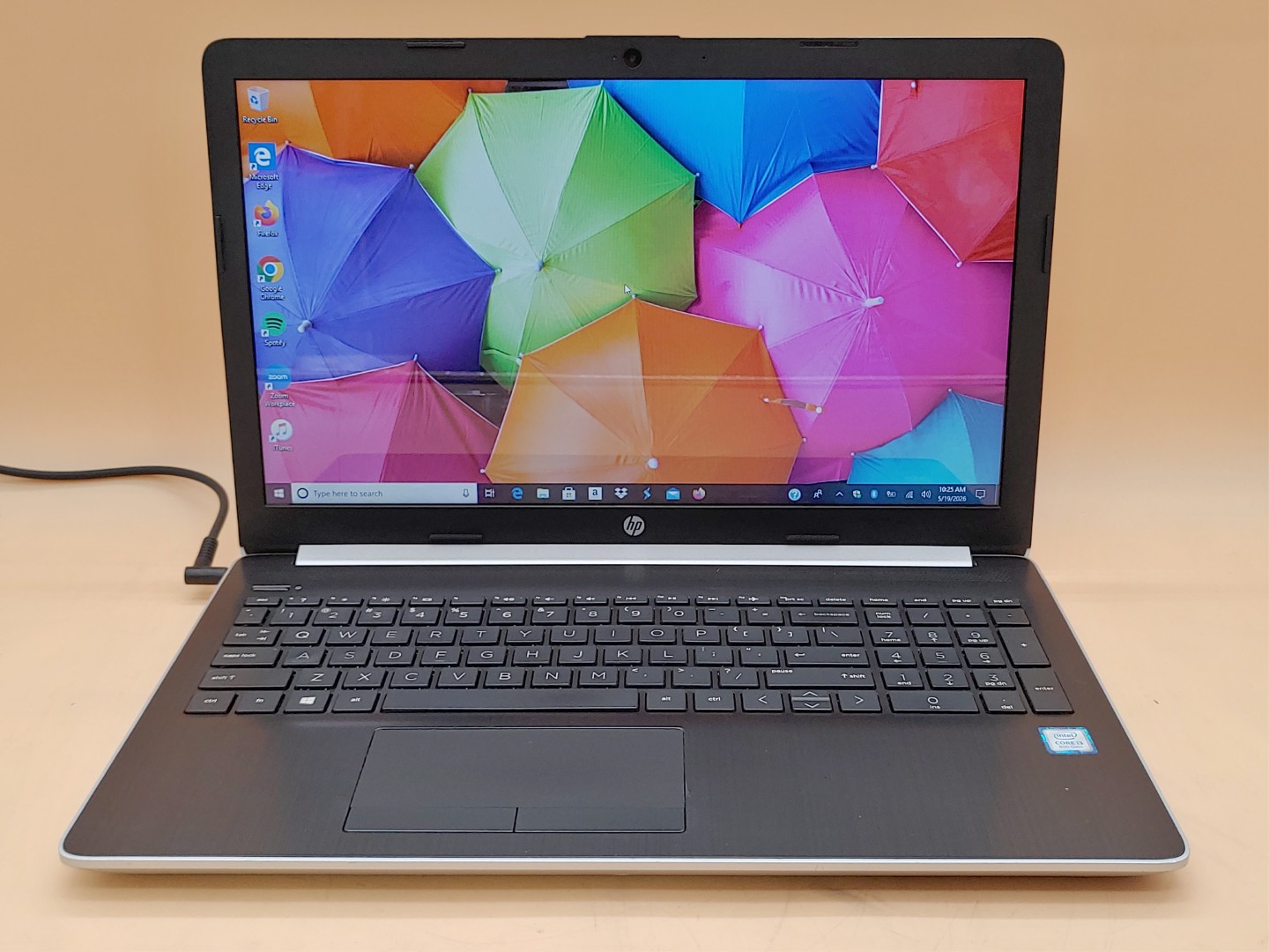 HP Notebook 15-da0012dx 15.6" Touch i3-8130U 8GB 128GB Win10 *NO BATT/NO AC*READ