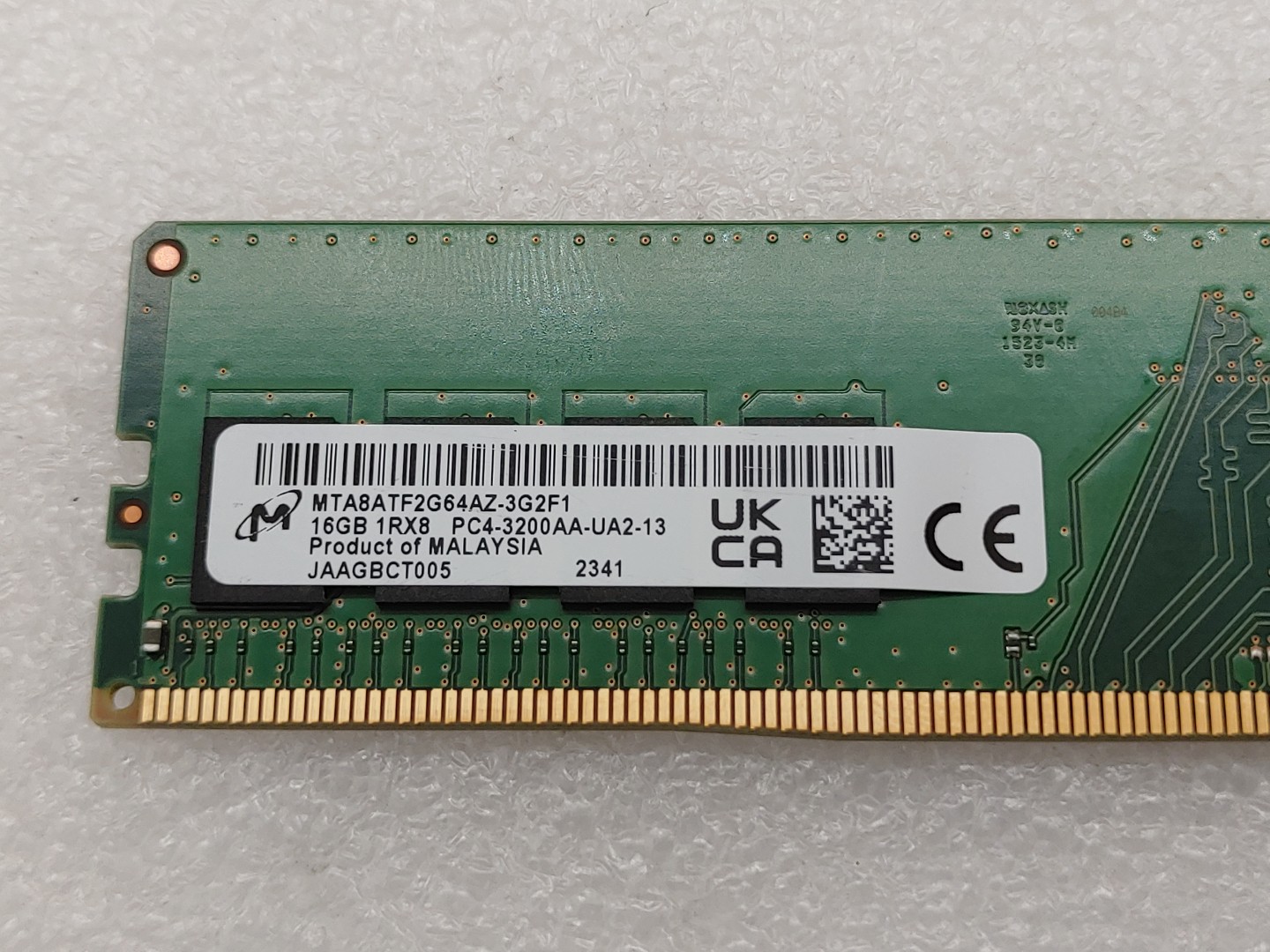 Micron 16GB DDR4-3200 PC4-3200AA メモリー Micron 16GB DDR4 PC4