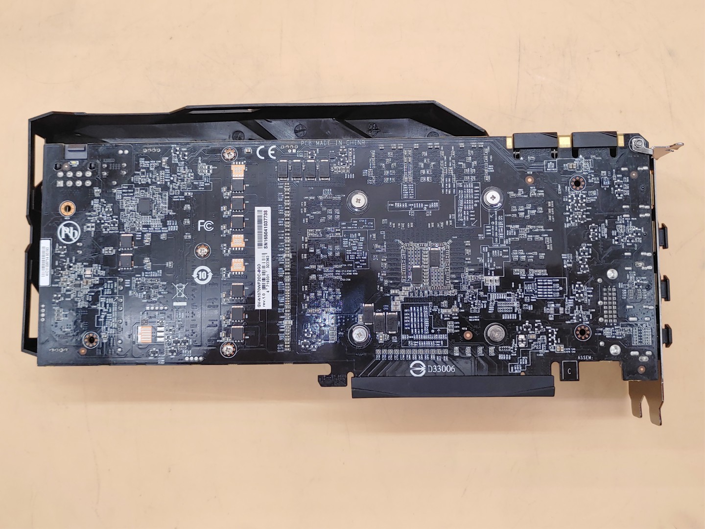 Gigabyte GeForce GTX 1070 8GB WINDFORCE OC GDDR5 Graphics Card GV-N1070WF2OC-8GD - Image 7